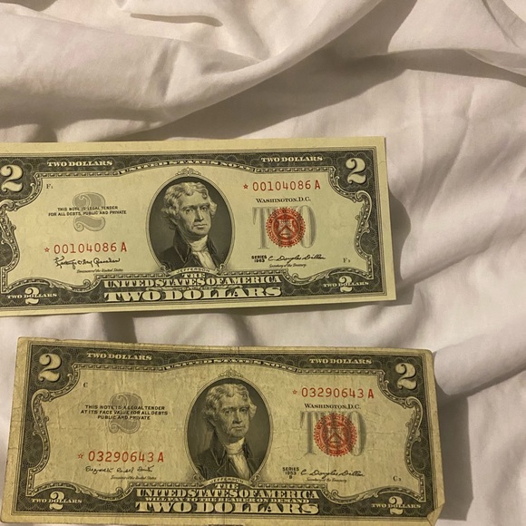 2 dollars bills 1976 star note - Picture 2 of 2